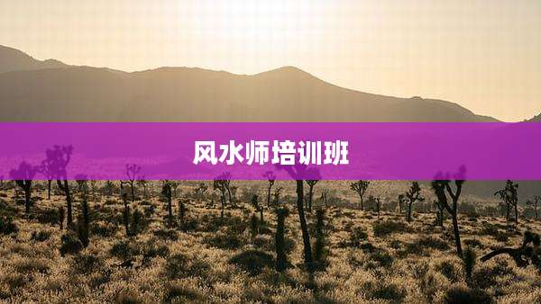 风水师培训班