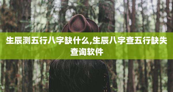 生辰测五行八字缺什么,生辰八字查五行缺失查询软件
