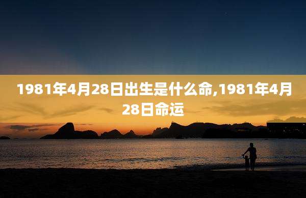1981年4月28日出生是什么命,1981年4月28日命运