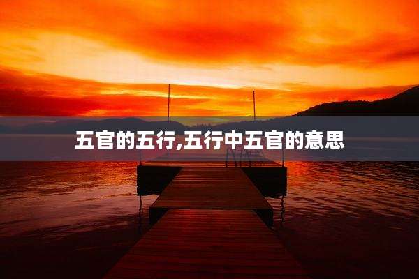 五官的五行,五行中五官的意思