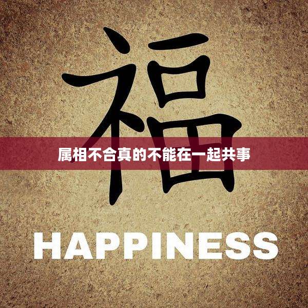 属相不合真的不能在一起共事