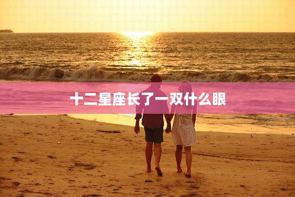 十二星座长了一双什么眼
