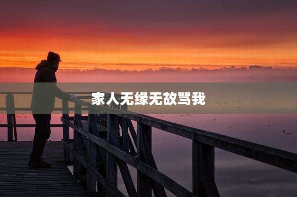 家人无缘无故骂我
