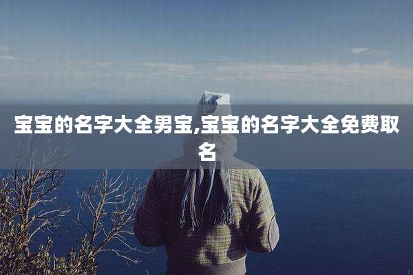 宝宝的名字大全男宝,宝宝的名字大全免费取名