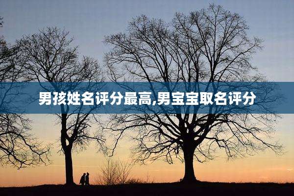 男孩姓名评分最高,男宝宝取名评分