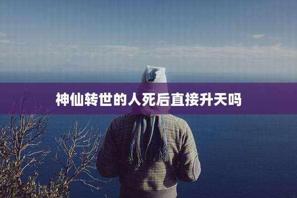 神仙转世的人死后直接升天吗