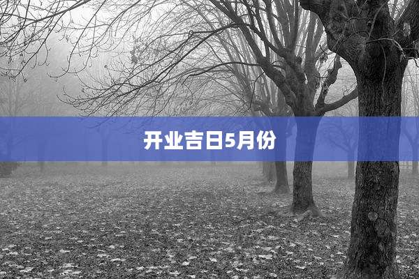 开业吉日5月份