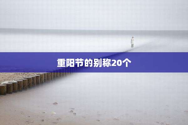 重阳节的别称20个