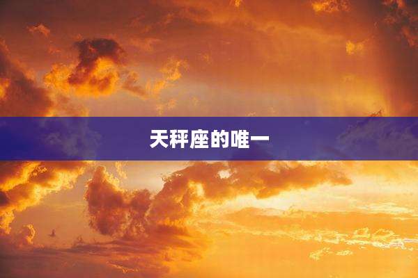 天秤座的唯一