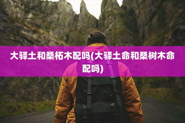 大驿土和桑柘木配吗(大驿土命和桑树木命配吗)