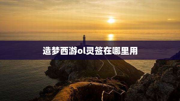 造梦西游ol灵签在哪里用