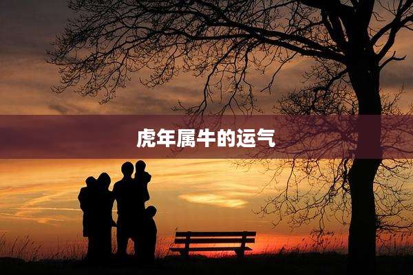 虎年属牛的运气