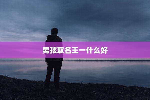 男孩取名王一什么好
