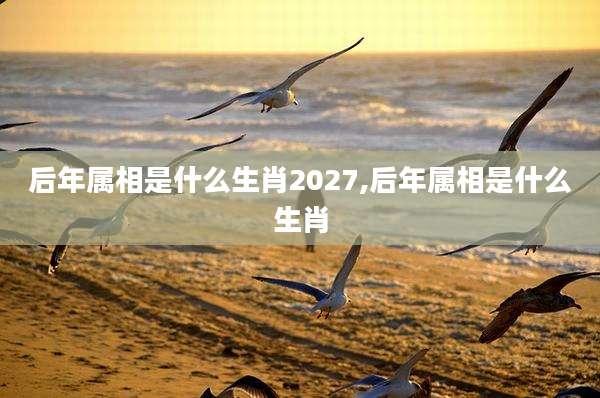 后年属相是什么生肖2027,后年属相是什么生肖