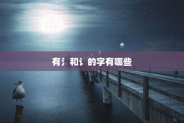 有氵和讠的字有哪些