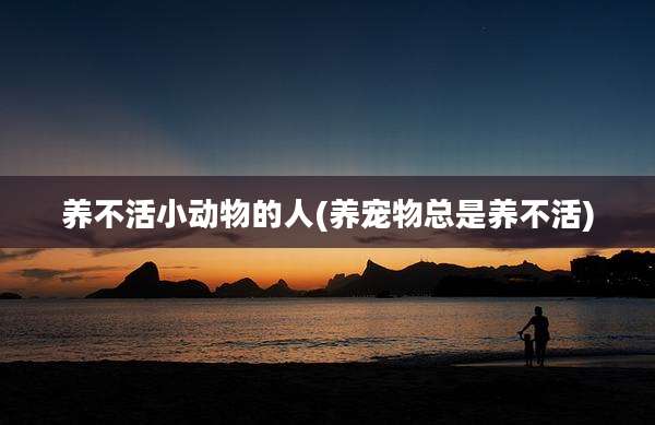 养不活小动物的人(养宠物总是养不活)