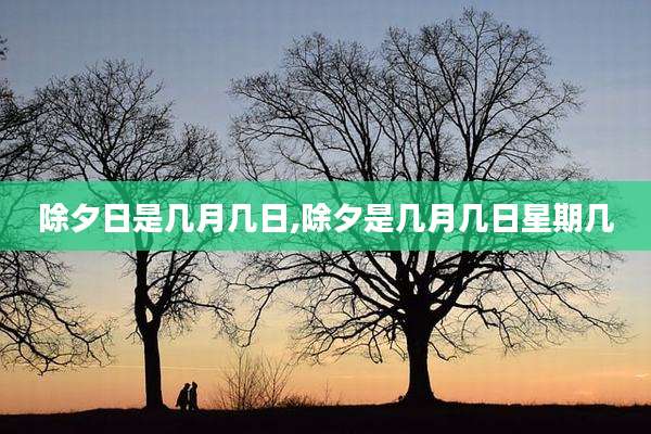 除夕日是几月几日,除夕是几月几日星期几