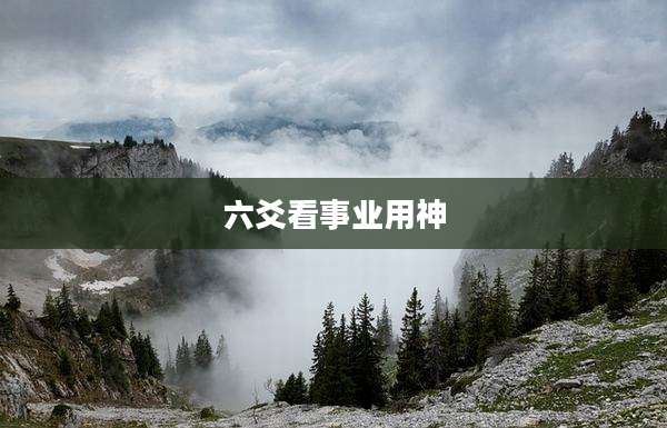 六爻看事业用神