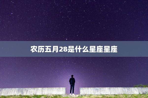 农历五月28是什么星座星座