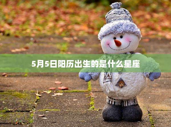 5月5日阳历出生的是什么星座