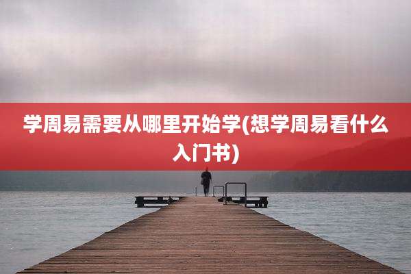 学周易需要从哪里开始学(想学周易看什么入门书)