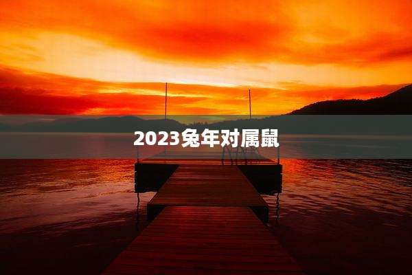2023兔年对属鼠