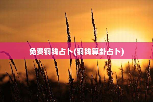 免费铜钱占卜(铜钱算卦占卜)