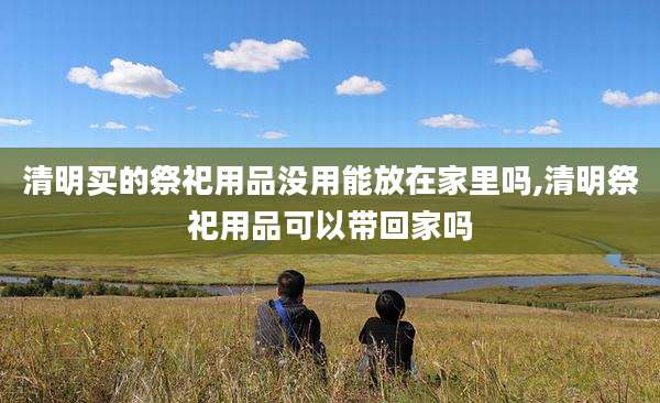 清明买的祭祀用品没用能放在家里吗,清明祭祀用品可以带回家吗