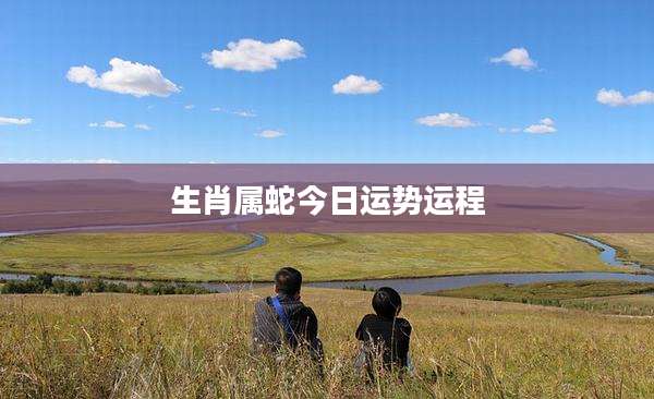 生肖属蛇今日运势运程