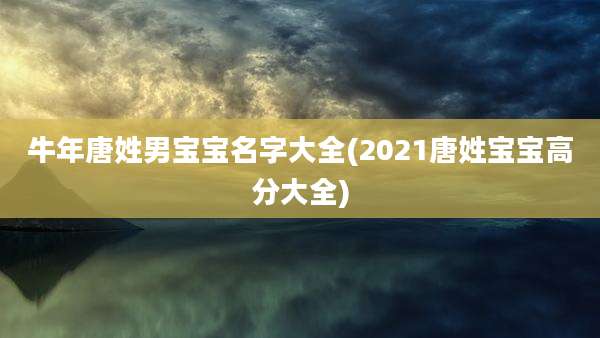牛年唐姓男宝宝名字大全(2021唐姓宝宝高分大全)