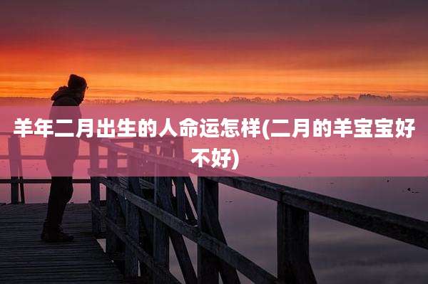 羊年二月出生的人命运怎样(二月的羊宝宝好不好)