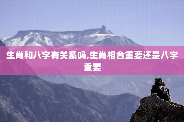 生肖和八字有关系吗,生肖相合重要还是八字重要