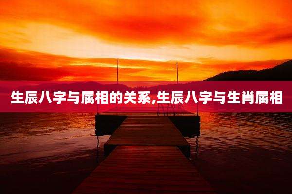 生辰八字与属相的关系,生辰八字与生肖属相