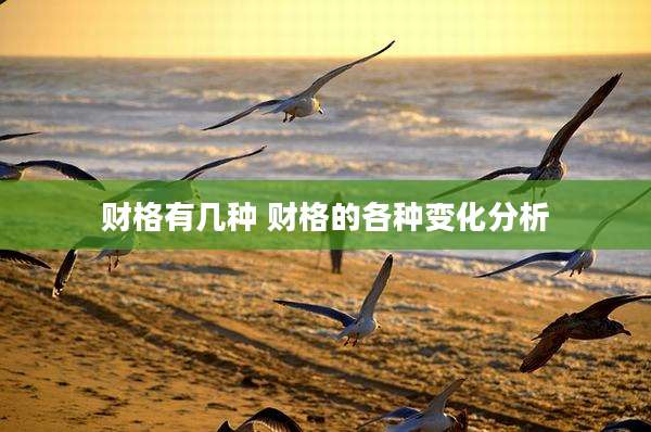 财格有几种 财格的各种变化分析