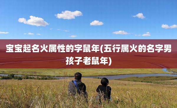 宝宝起名火属性的字鼠年(五行属火的名字男孩子老鼠年)