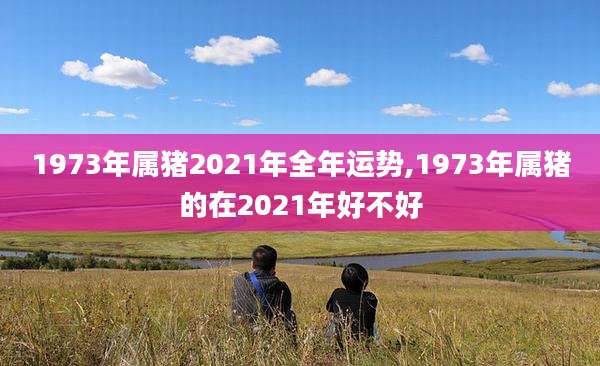 1973年属猪2021年全年运势,1973年属猪的在2021年好不好