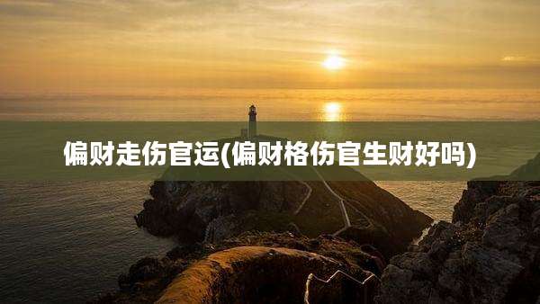 偏财走伤官运(偏财格伤官生财好吗)