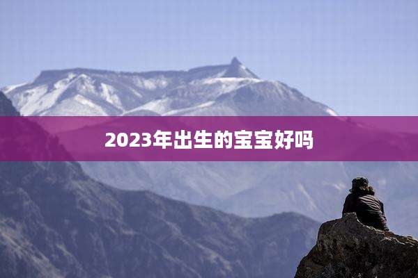 2023年出生的宝宝好吗