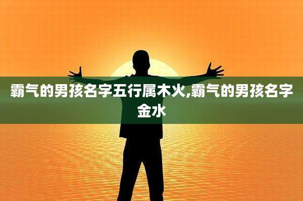 霸气的男孩名字五行属木火,霸气的男孩名字金水