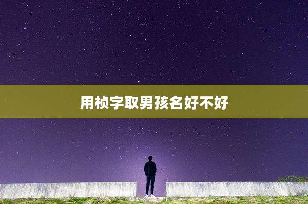 用桢字取男孩名好不好