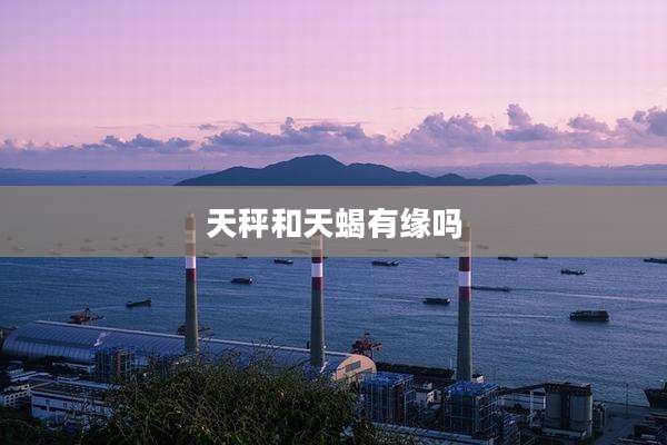 天秤和天蝎有缘吗