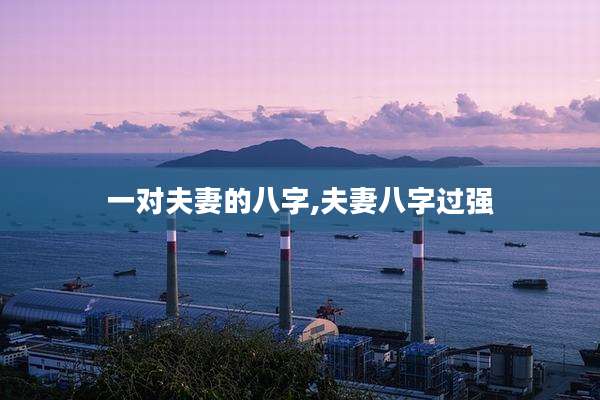 一对夫妻的八字,夫妻八字过强