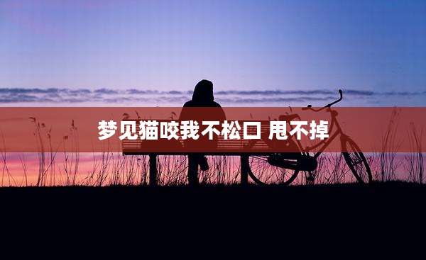 梦见猫咬我不松口 甩不掉