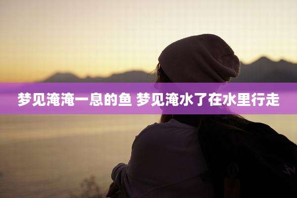 梦见淹淹一息的鱼 梦见淹水了在水里行走