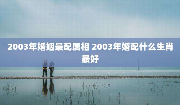 2003年婚姻最配属相 2003年婚配什么生肖最好