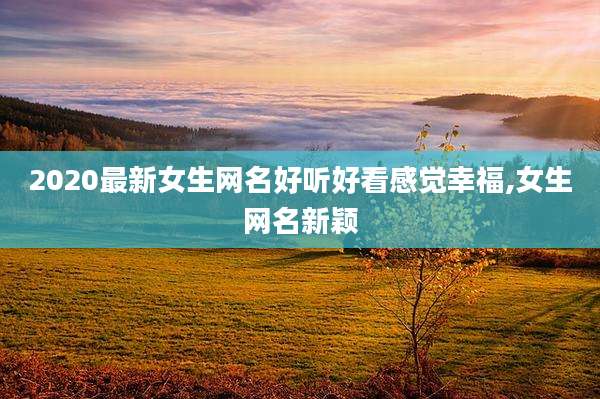 2020最新女生网名好听好看感觉幸福,女生网名新颖