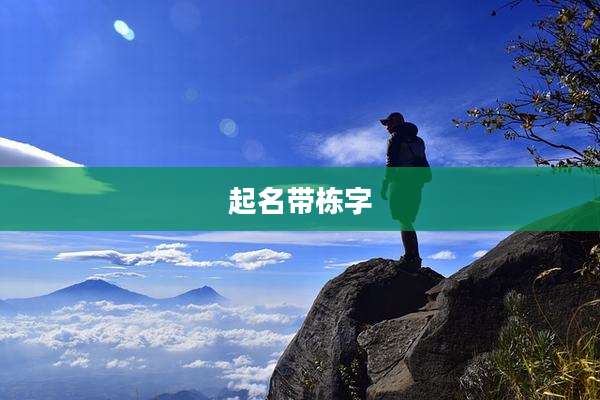 起名带栋字