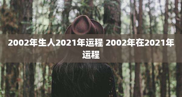 2002年生人2021年运程 2002年在2021年运程