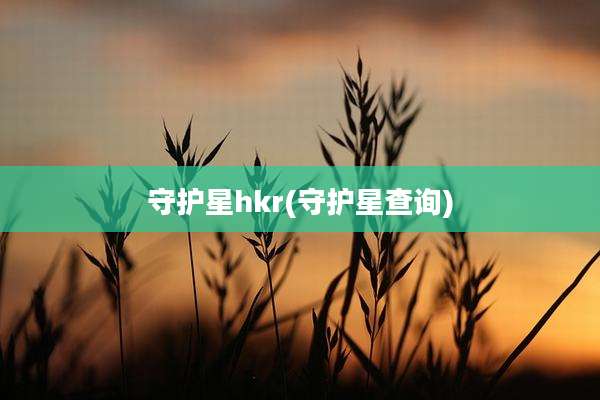 守护星hkr(守护星查询)