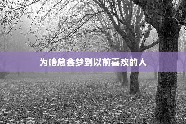 为啥总会梦到以前喜欢的人